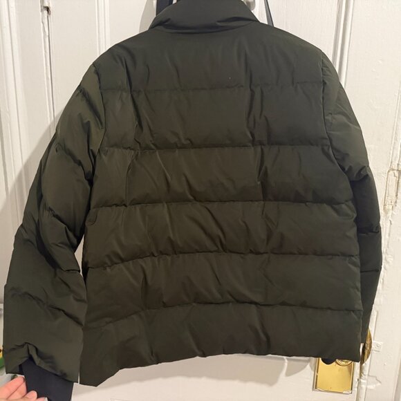 Theory down puffer jacket, L, dark green - Picture 3 of 6